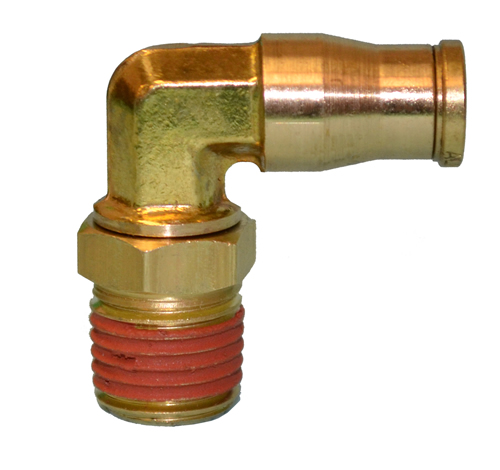 90° Male Elbow Swivel Push-to-Connect Brass